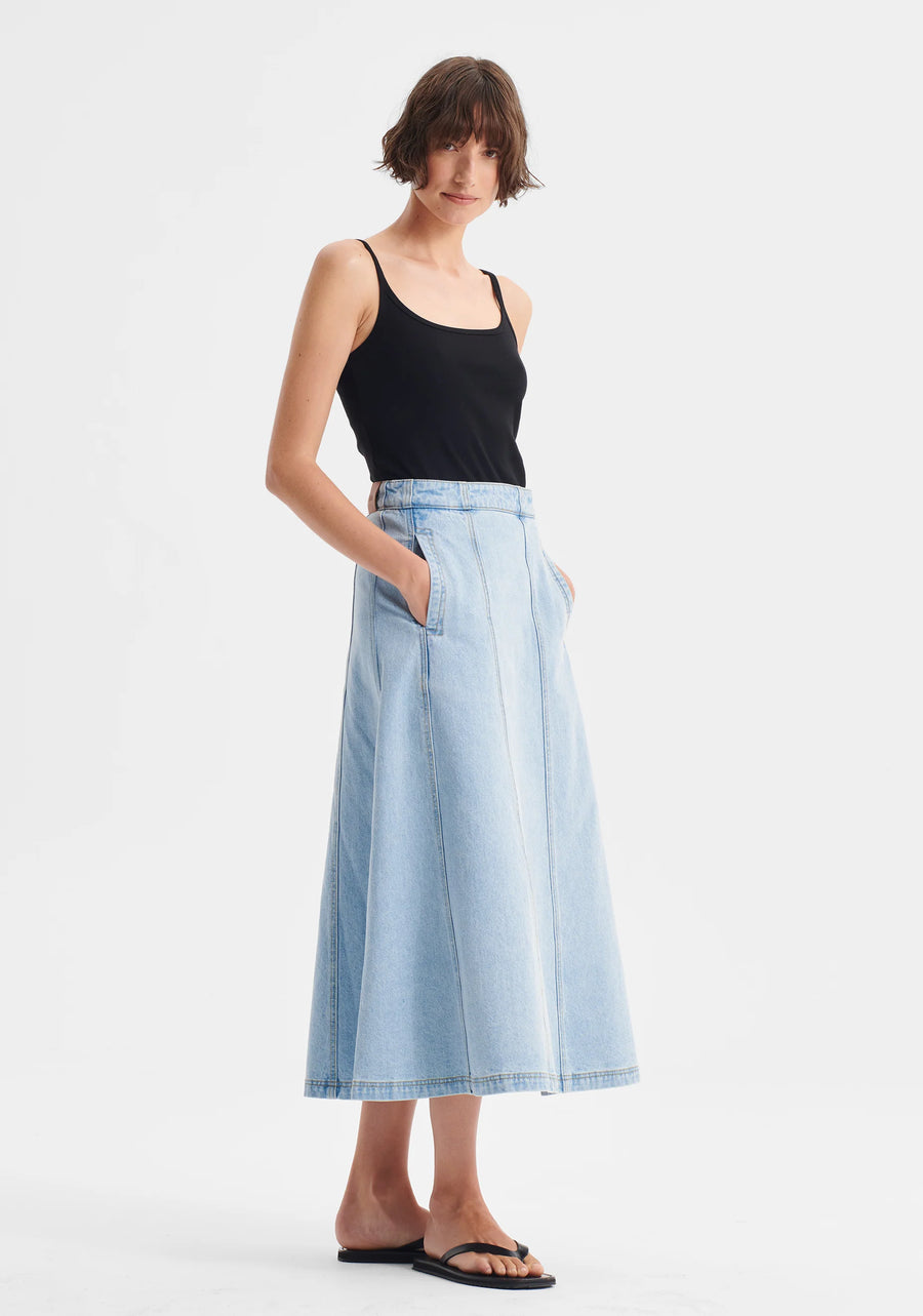 Morrison II HUDSON Denim Skirt - blue
