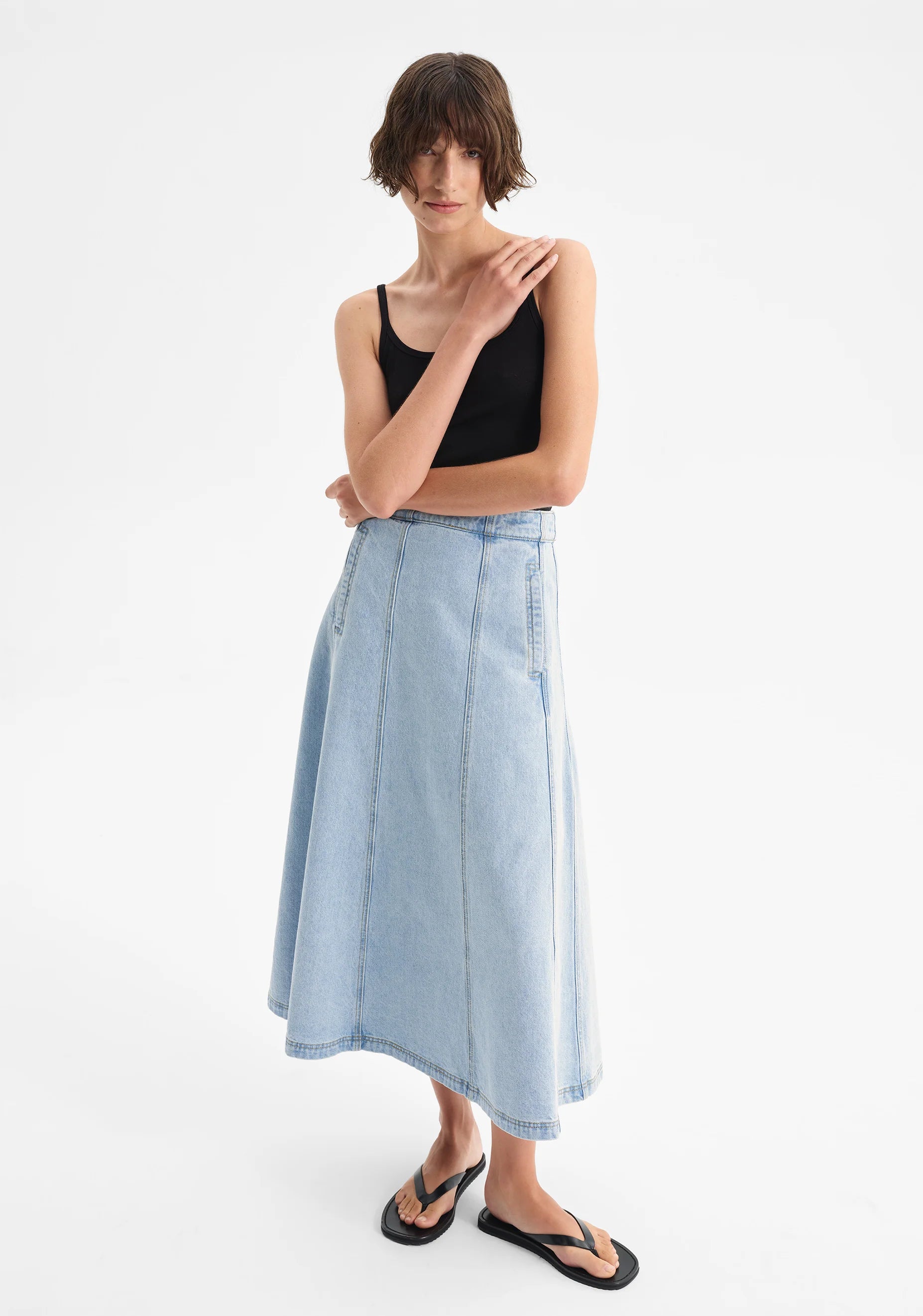 Morrison II HUDSON Denim Skirt - blue