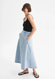 Morrison II HUDSON Denim Skirt - blue