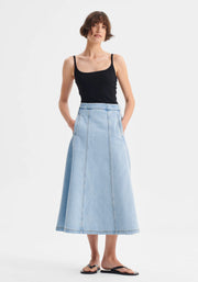 Morrison II HUDSON Denim Skirt - blue