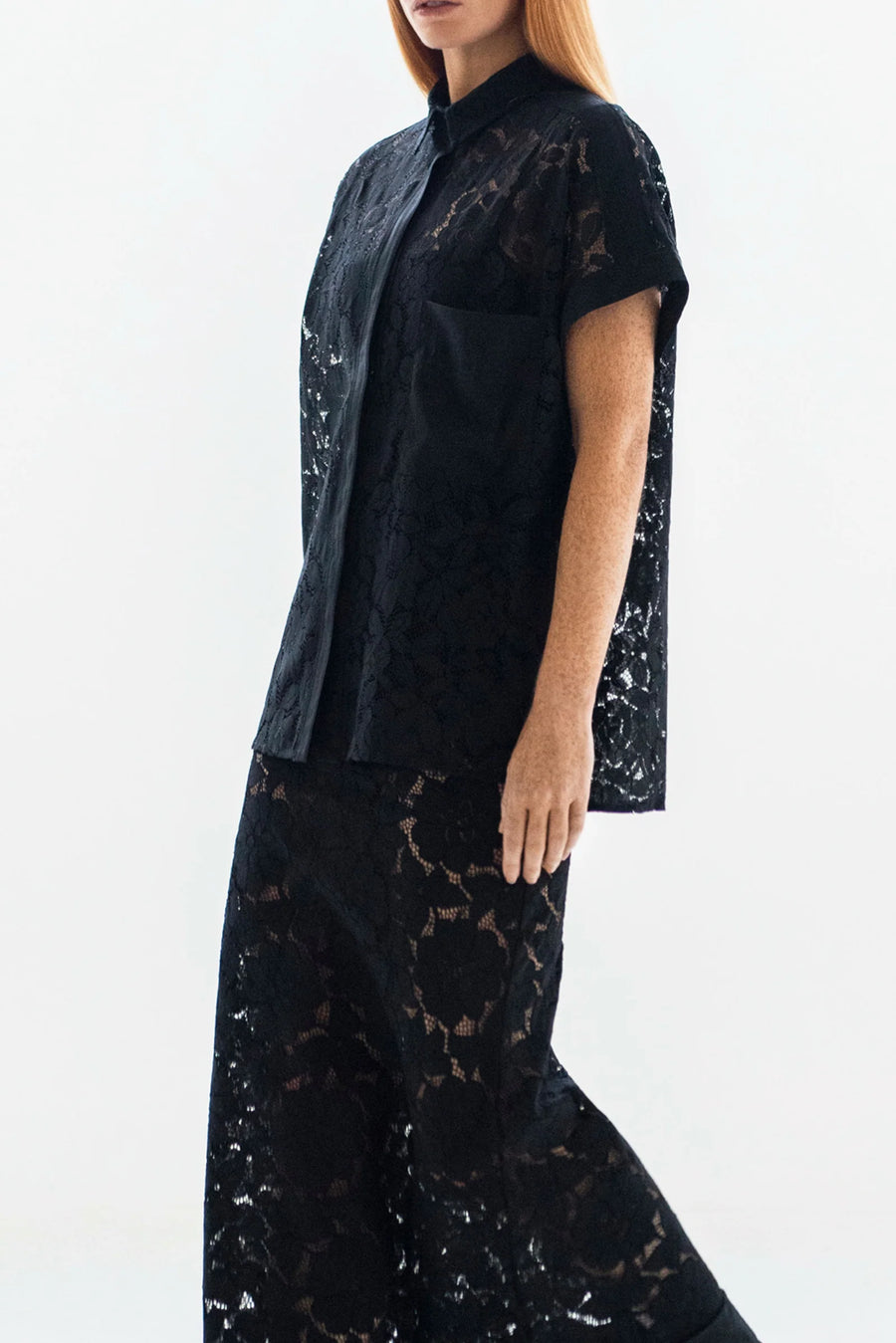 Lounge the Label II ZERMAT Lace Shirt - black