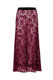 Lounge the Label II MAIA Lace Skirt - cherry