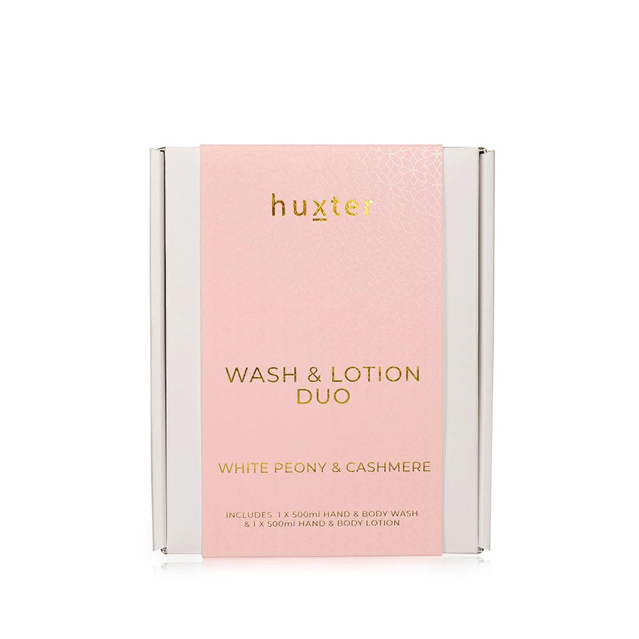 HUXTER II Wash & Lotion Duo - White Peony & Cashmere