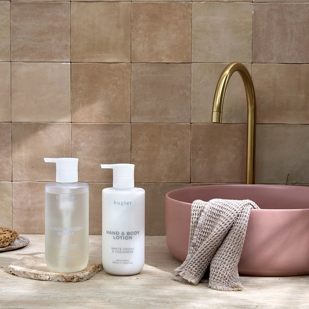 HUXTER II Wash & Lotion Duo - White Peony & Cashmere