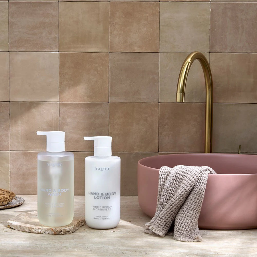 HUXTER II Wash & Lotion Duo - White Peony & Cashmere