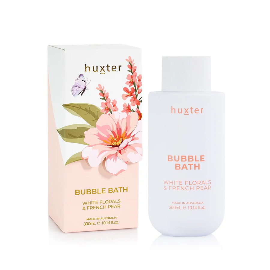Huxter II BUBBLE BATH Boxed - White Floral & French Pear