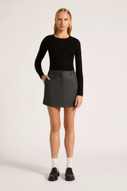 Nude Lucy II DAKOTA Mini Skirt - Charcoal