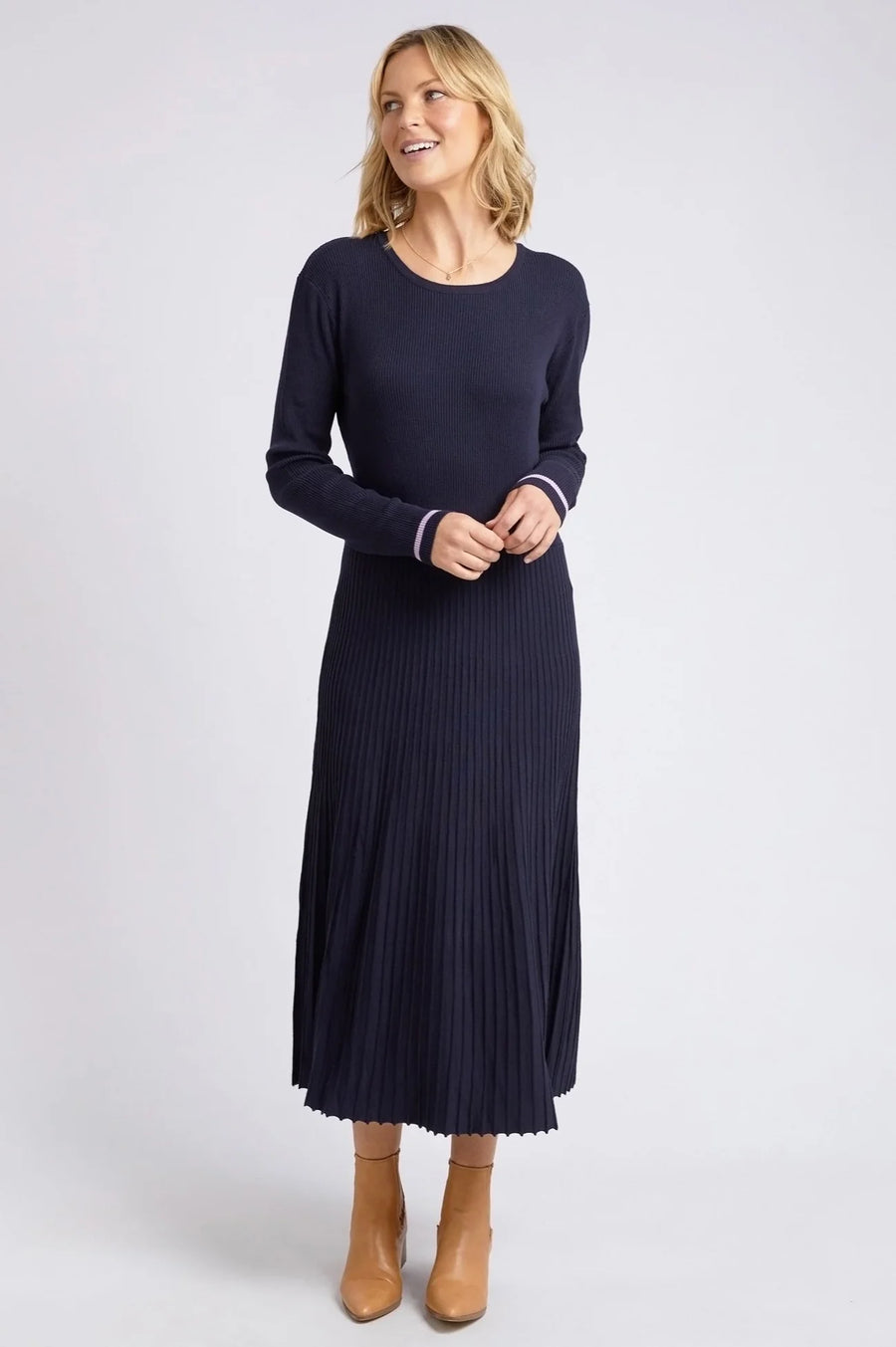 Elm Lifestyle II TAMMY Knit Dress - Dark Sapphire