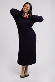 Elm Lifestyle II TAMMY Knit Dress - Dark Sapphire