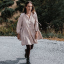Merino Wool Textured Tights - Cacao
