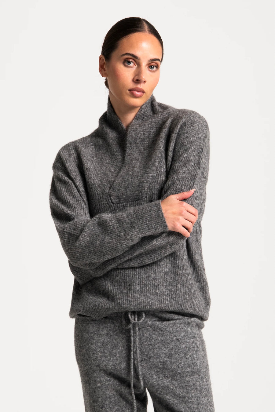 Lounge the Label II MORITZ Knitted Jumper - heather grey
