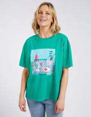 Elm Lifestyle II JANEY Floral Tee - green