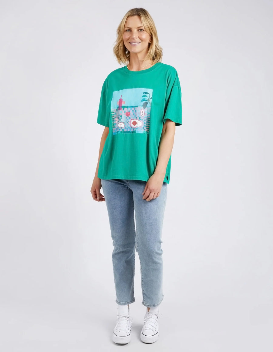 Elm Lifestyle II JANEY Floral Tee - green