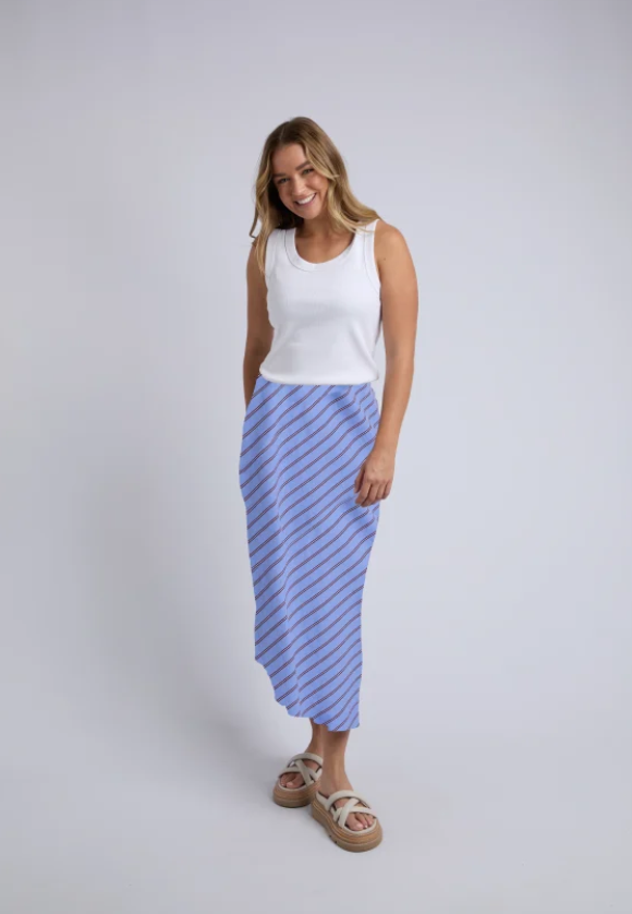 Foxwood II ALBA Skirt - Stripe blue