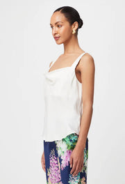 Oncewas II DELRAY Reversible V Cowl Cami - ivory