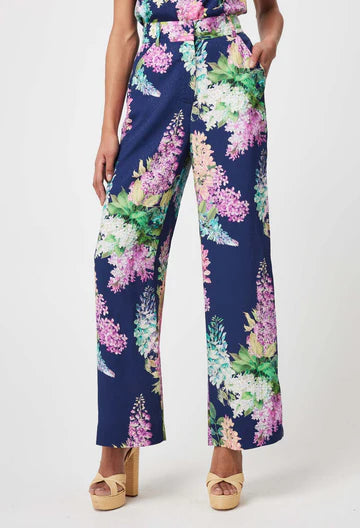 Oncewas II AUGUSTINE DOBBY Pant - navy wisteria