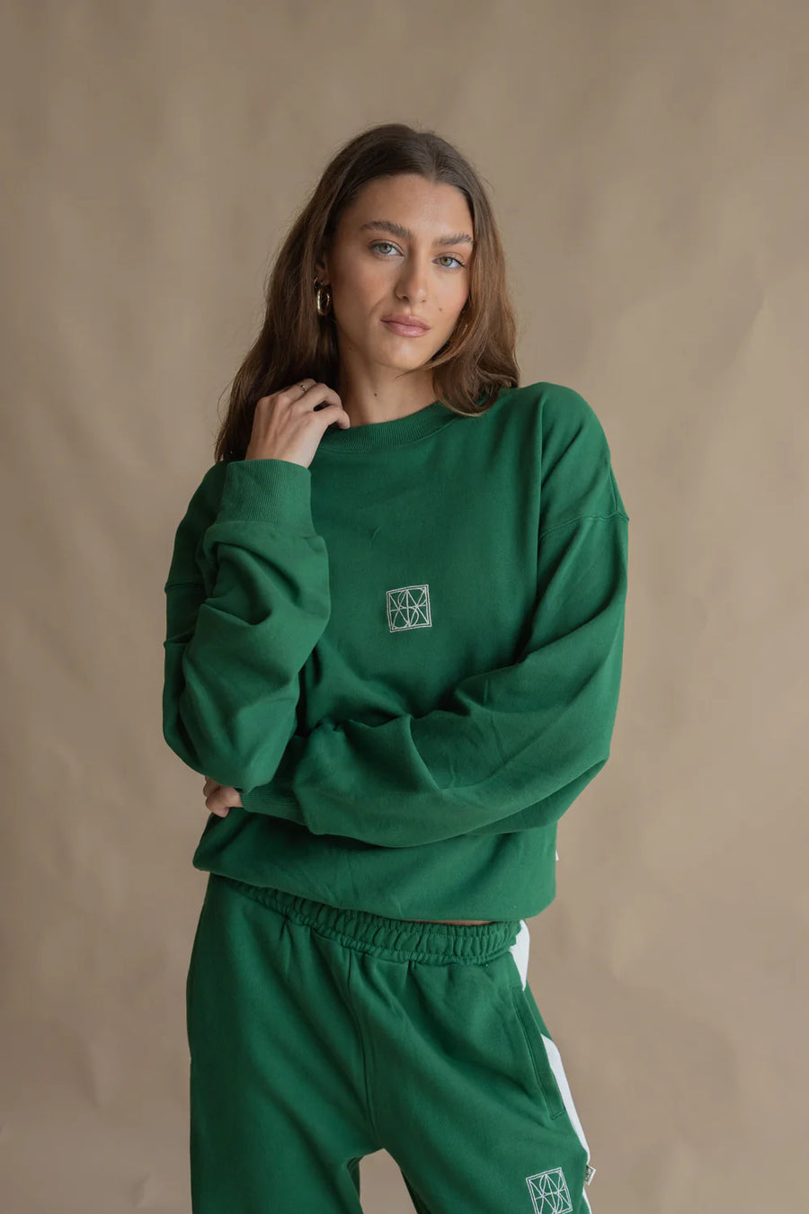 ARAMINTA JAMES II MONOGRAM Classic Sweatshirt - dark green