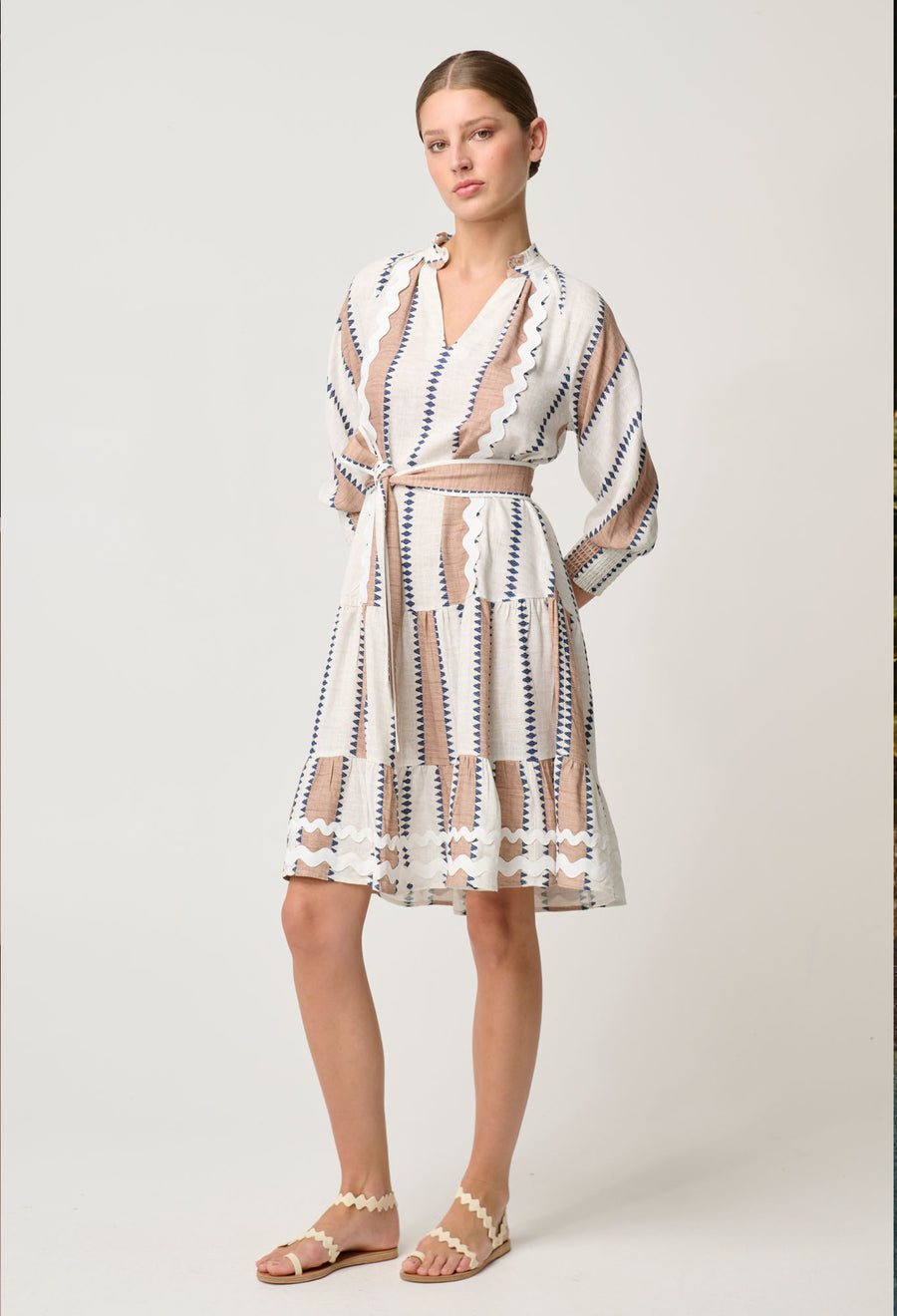 Oncewas II CAYMAN Stripe Dress