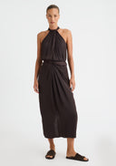 Preston Twist Skirt - Espresso