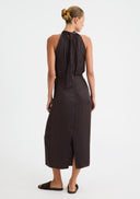 Preston Twist Skirt - Espresso