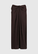 Preston Twist Skirt - Espresso