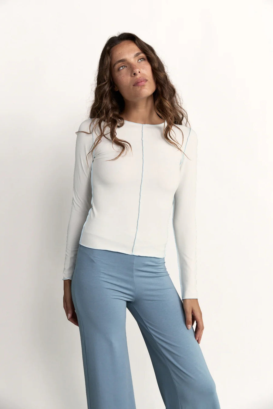 Pinky & Kamal II INSIDE OUT TOP - White