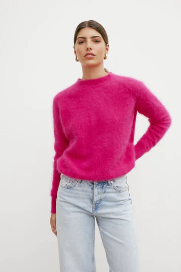 World of Nomads II ADELE Cashmere Crew Knit - magenta