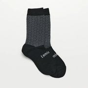 Lamington II SHELDON Merino Wool Pattern Socks - blk/what
