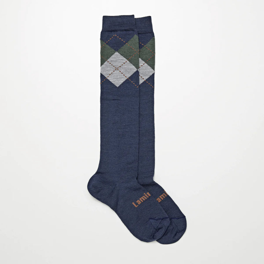 Lamington II Merino Wool Knee High Socks- Duke