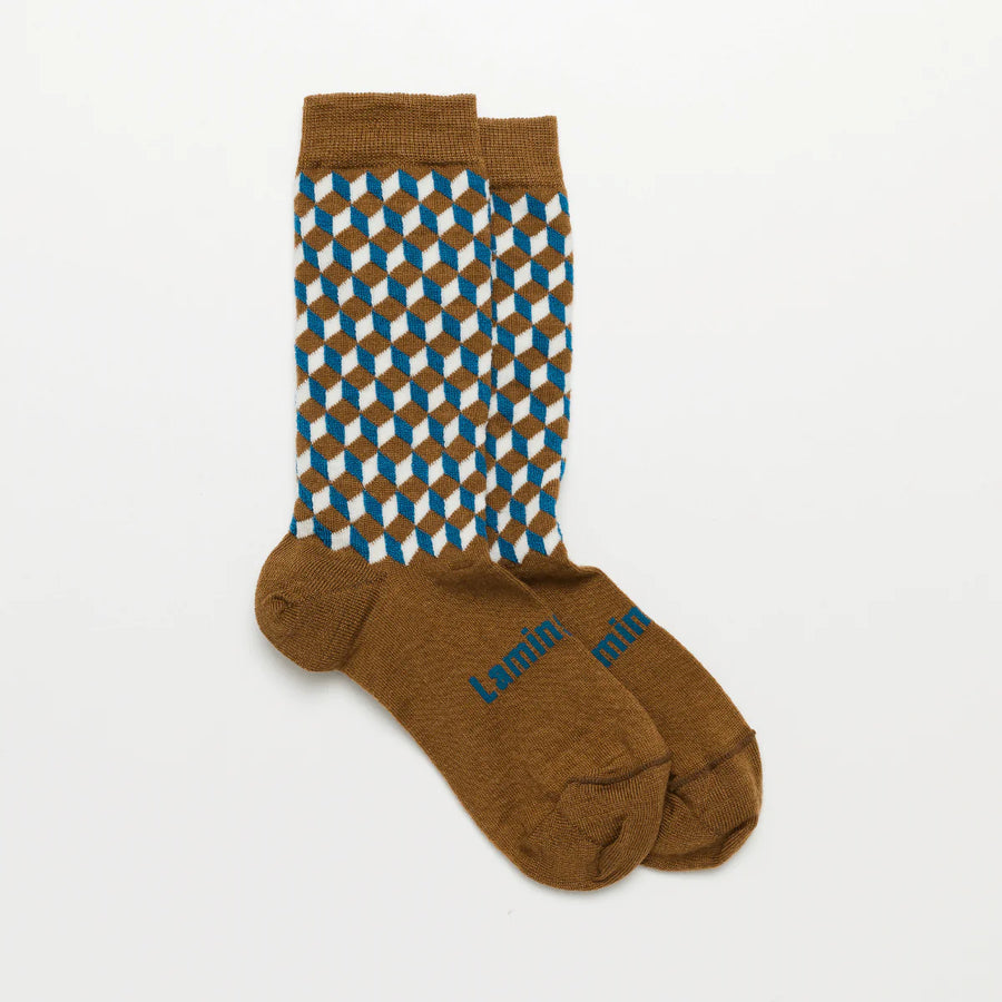 Lamington II Merino Wool Crew Socks- Charlie
