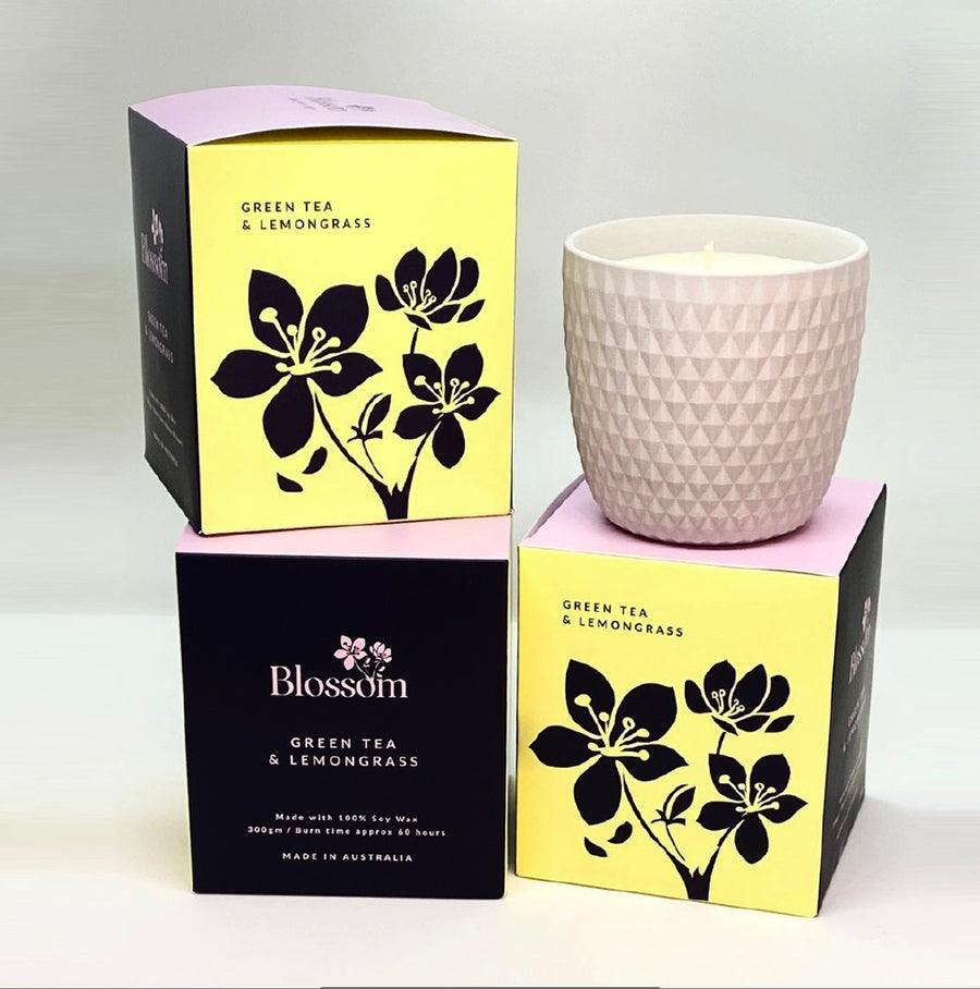 Blossom II GREEN TEA & LEMONGRASS Candle