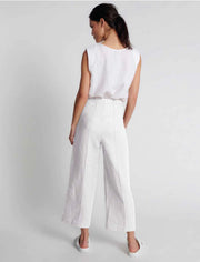 In the SAC II GISELLE Linen Pant - white