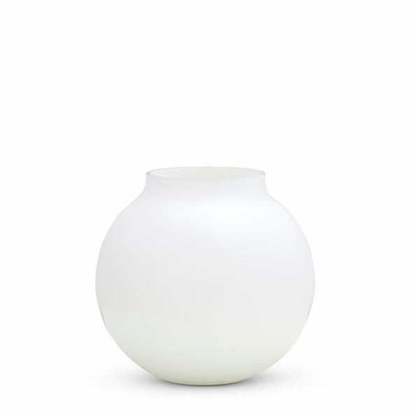 Marmoset Found II OPAL Ball Small Vase - white